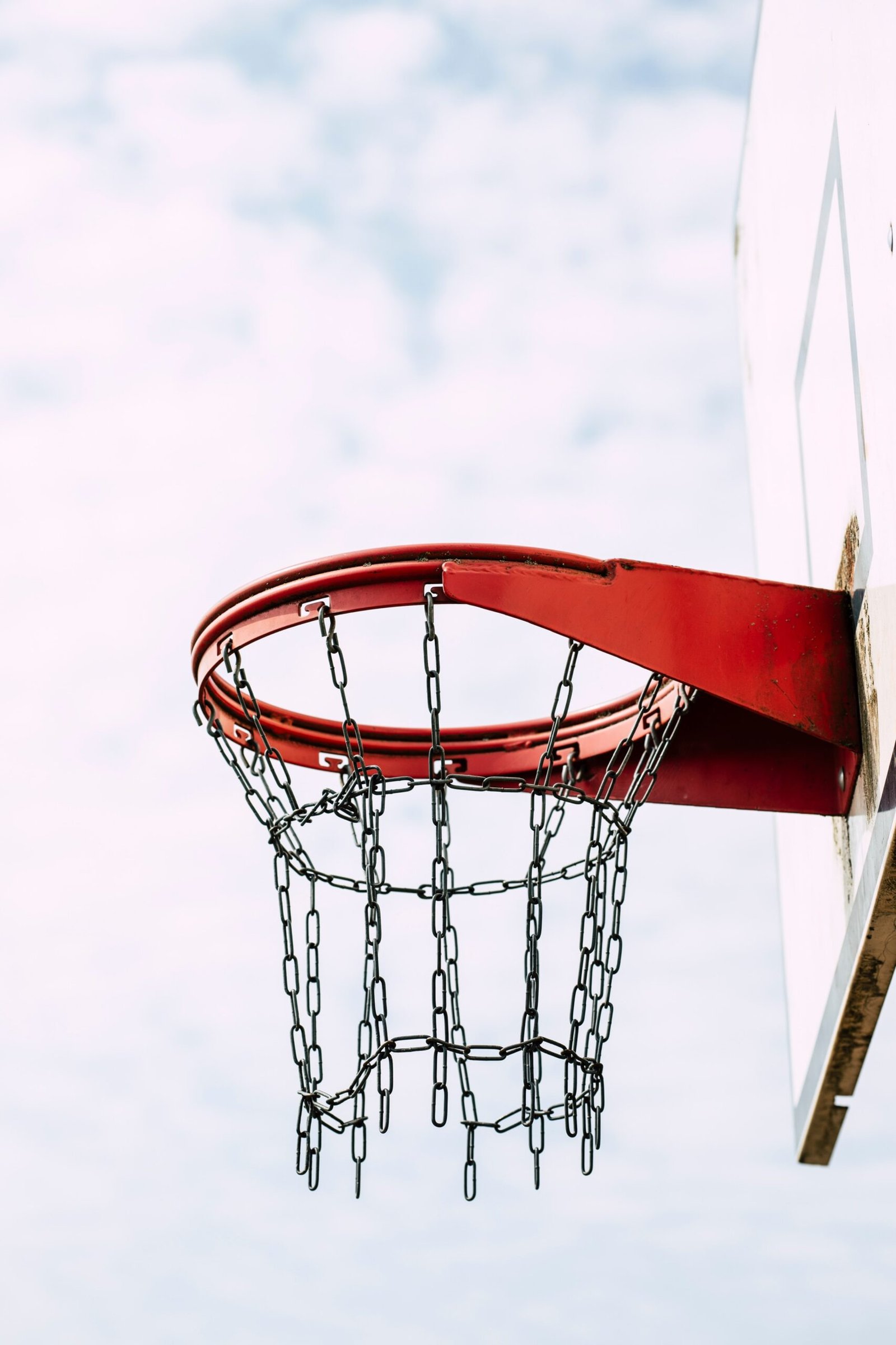 a close up of a basketball game